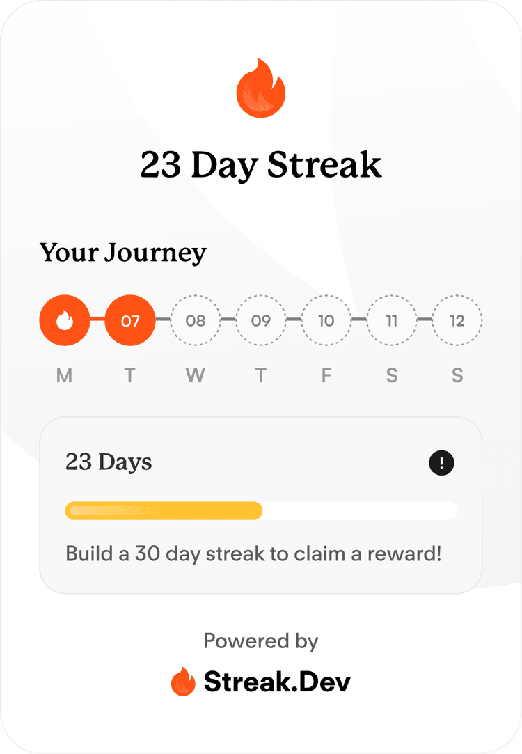 Streakfox widget demo